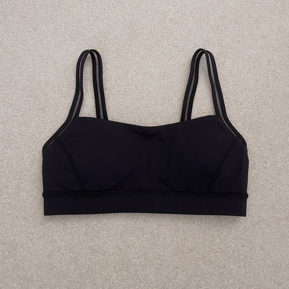lululemon athletica Other - Lululemon Sports Bra in Black with Mesh Straps